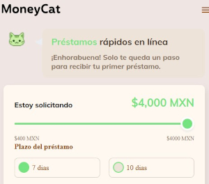 MoneyCat - Préstamos rápidos en línea